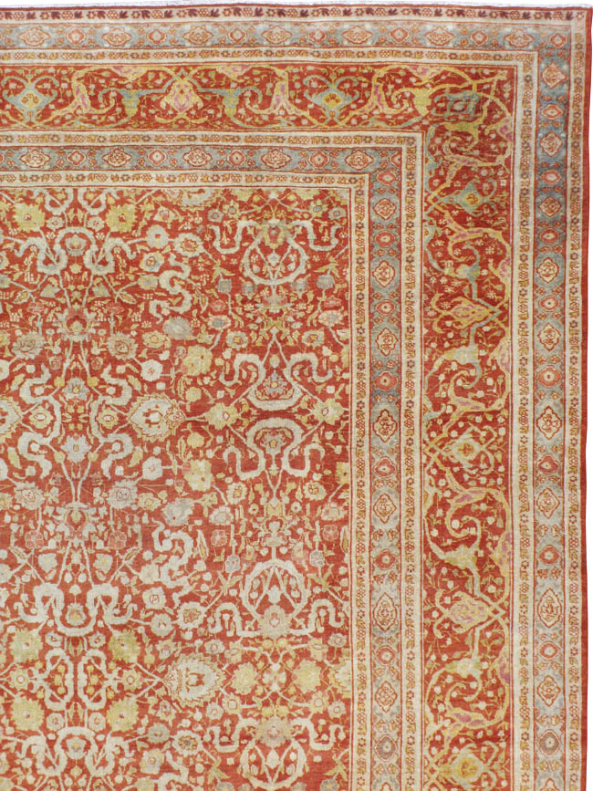 Antique Persian Tabriz Carpet, No.22015 - Galerie Shabab