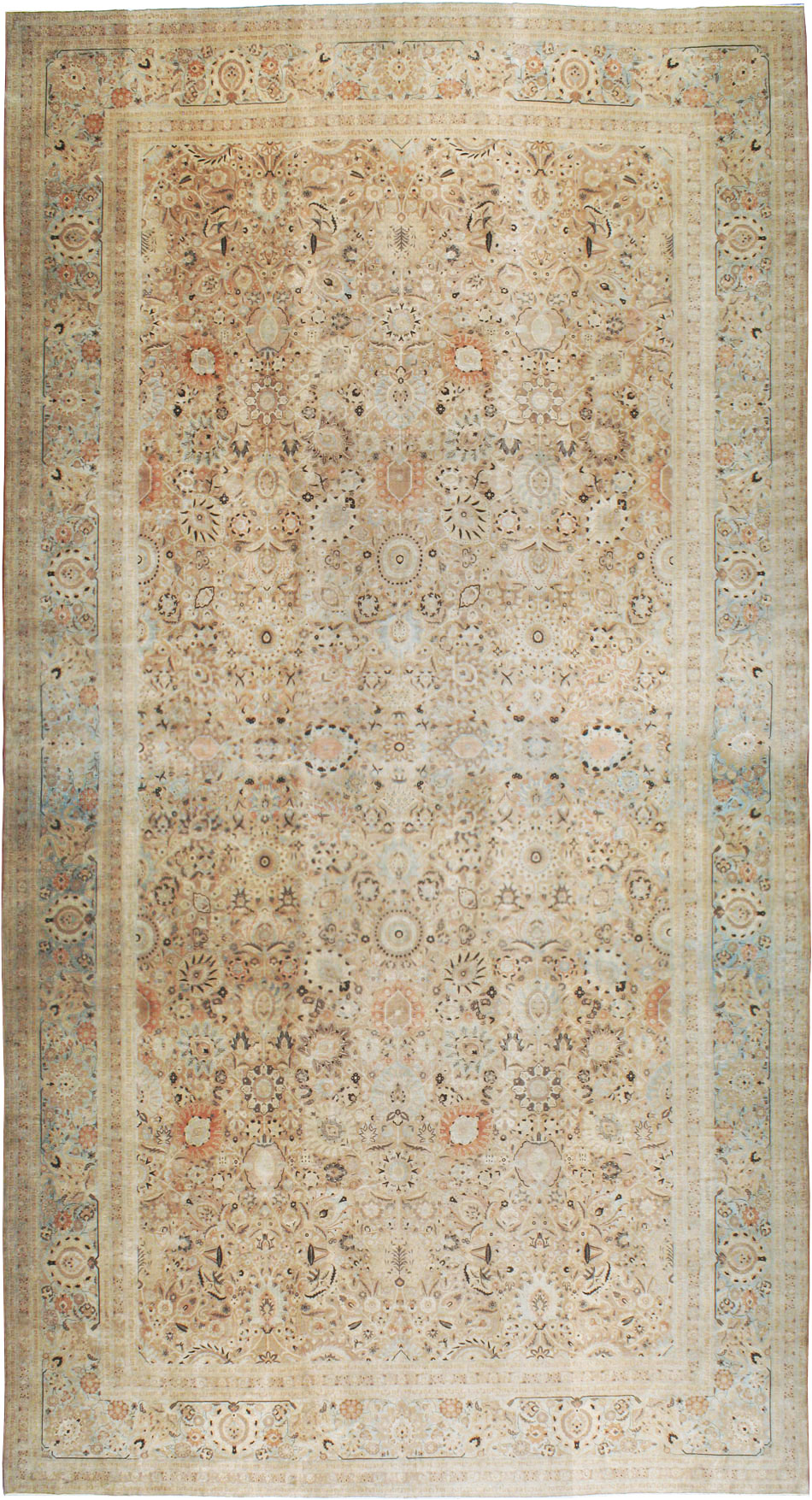 Antique Persian Tabriz Carpet, No.22016 - Galerie Shabab