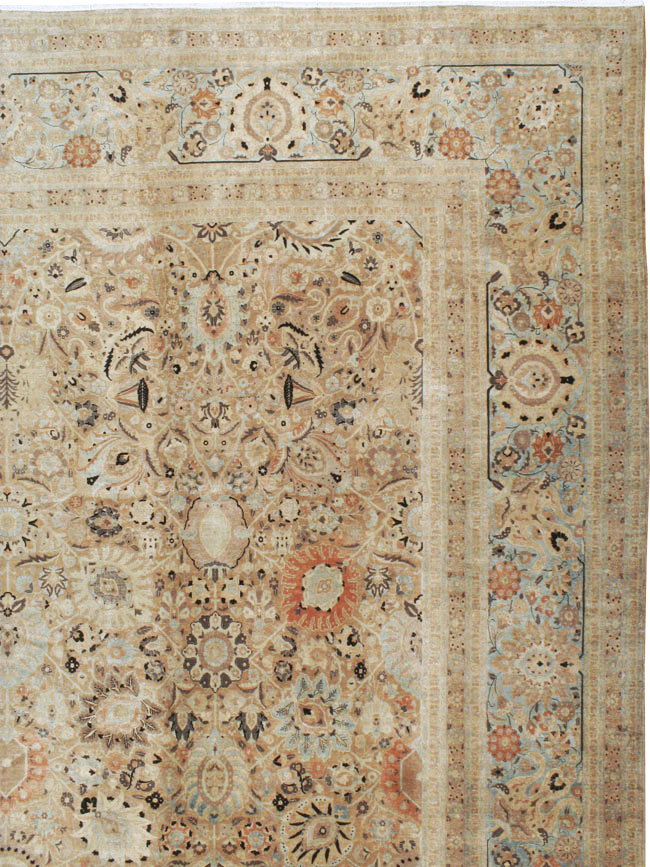 Antique Persian Tabriz Carpet, No.22016 - Galerie Shabab