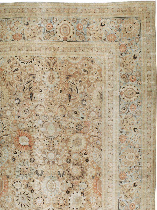 Antique Persian Tabriz Carpet, No.22016 - Galerie Shabab