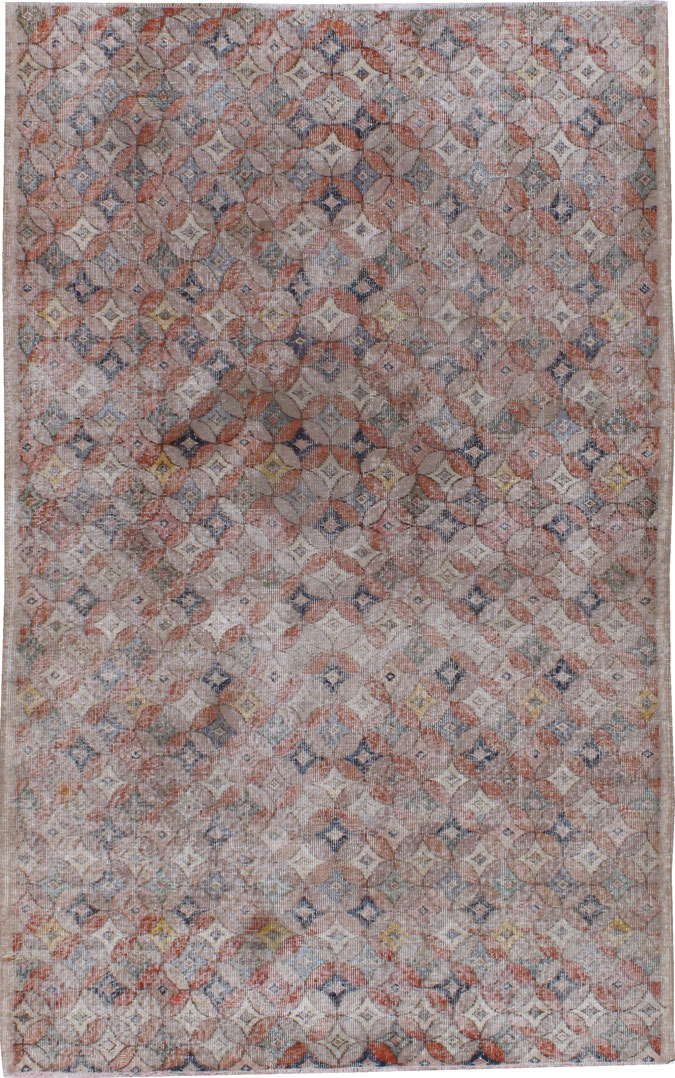 Vintage Turkish Anatolian Distressed Rug, No.22025 - Galerie Shabab