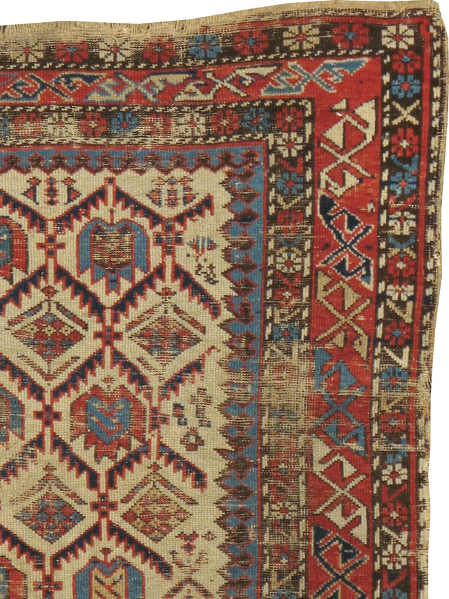 Antique Caucasian Shrivan Distressed Rug, No.22030 - Galerie Shabab