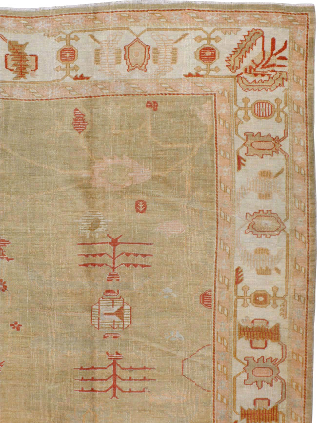 Antique Turkish Oushak Carpet, No.22033 - Galerie Shabab