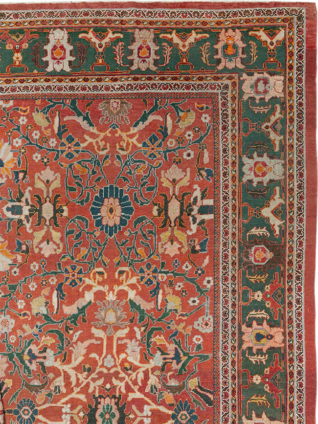 Antique Persian Mahal Oversize Carpet, No.22034 - Galerie Shabab