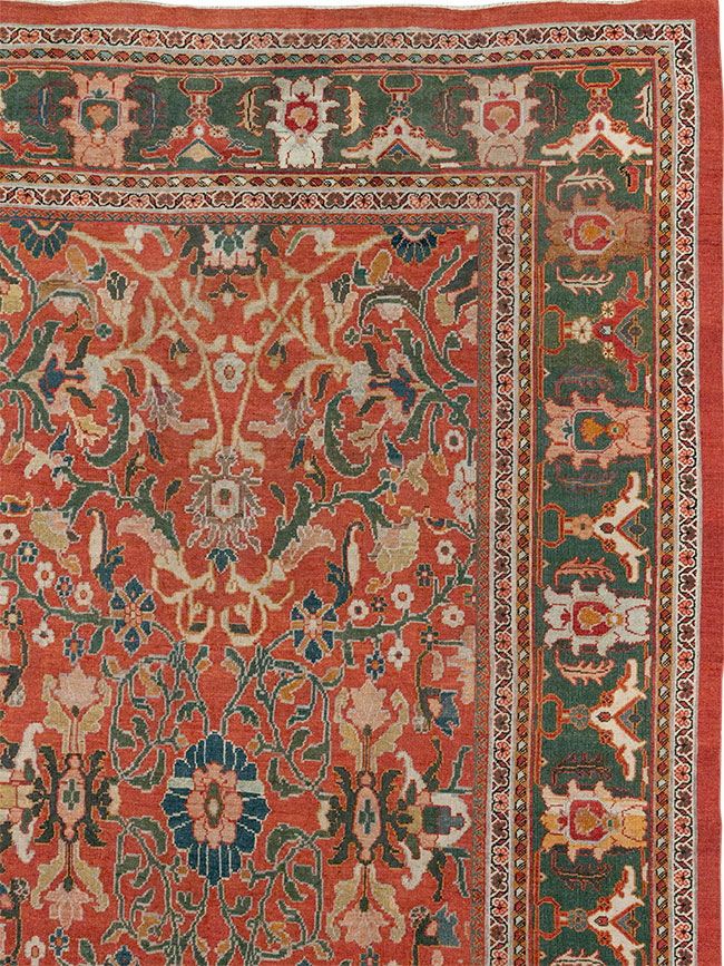 Antique Persian Mahal Oversize Carpet, No.22034 - Galerie Shabab