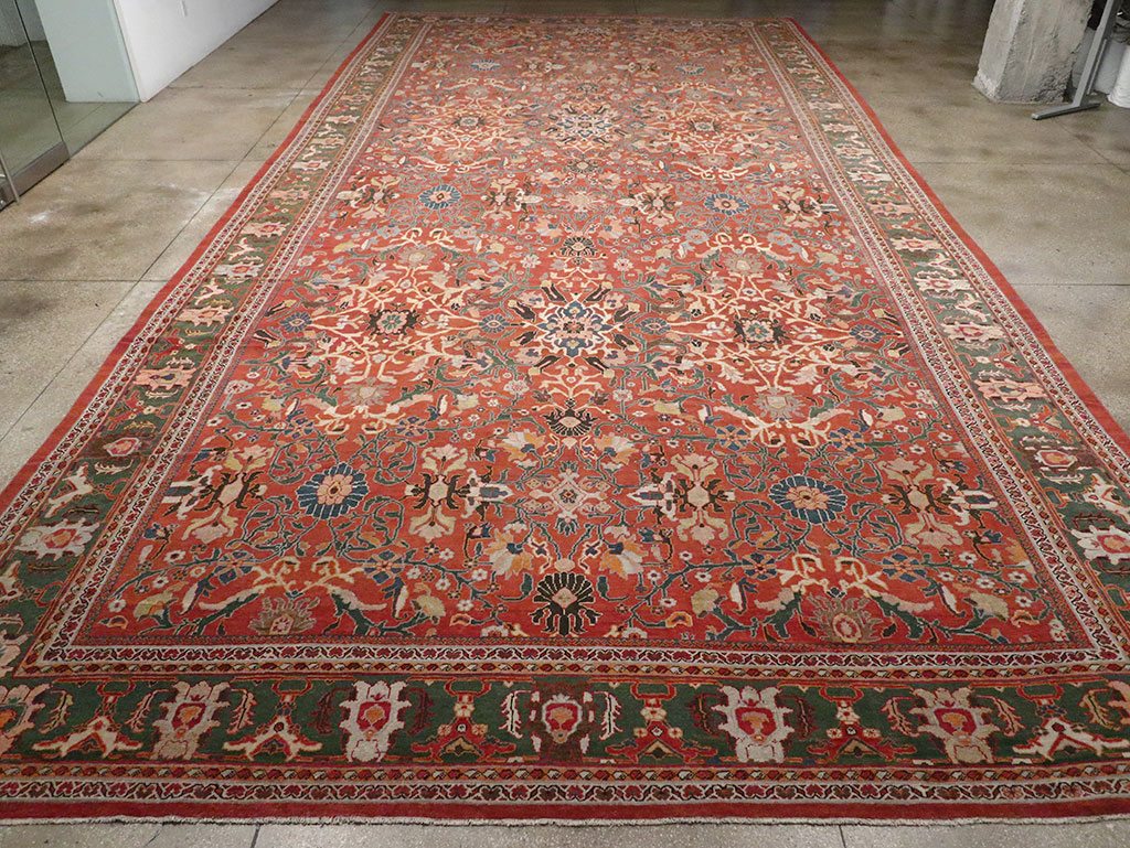 Antique Persian Mahal Oversize Carpet, No.22034 - Galerie Shabab