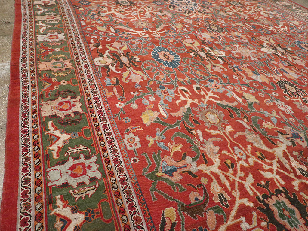 Antique Persian Mahal Oversize Carpet, No.22034 - Galerie Shabab