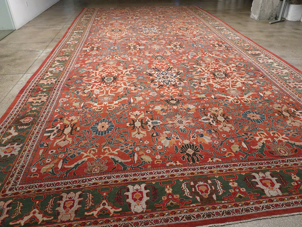 Antique Persian Mahal Oversize Carpet, No.22034 - Galerie Shabab