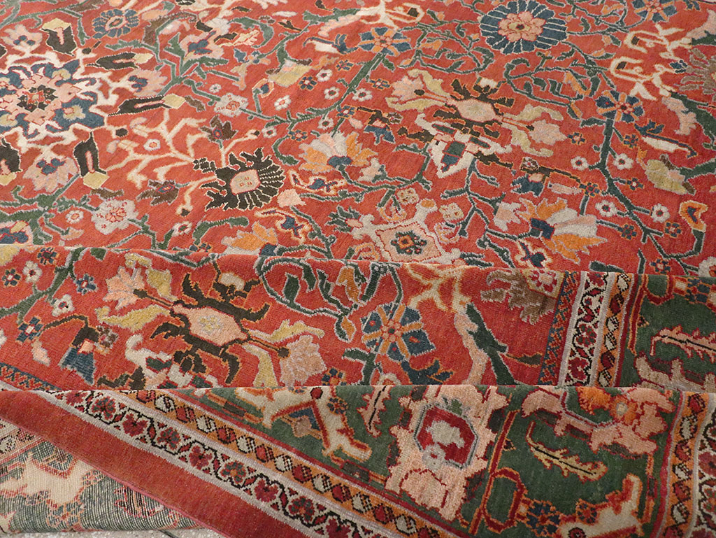 Antique Persian Mahal Oversize Carpet, No.22034 - Galerie Shabab