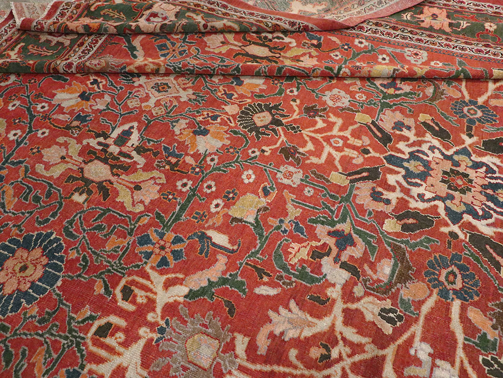 Antique Persian Mahal Oversize Carpet, No.22034 - Galerie Shabab
