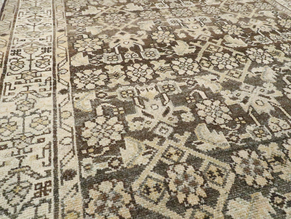 Vintage Persian Malayer Wide Gallery Runner, No.22036 - Galerie Shabab