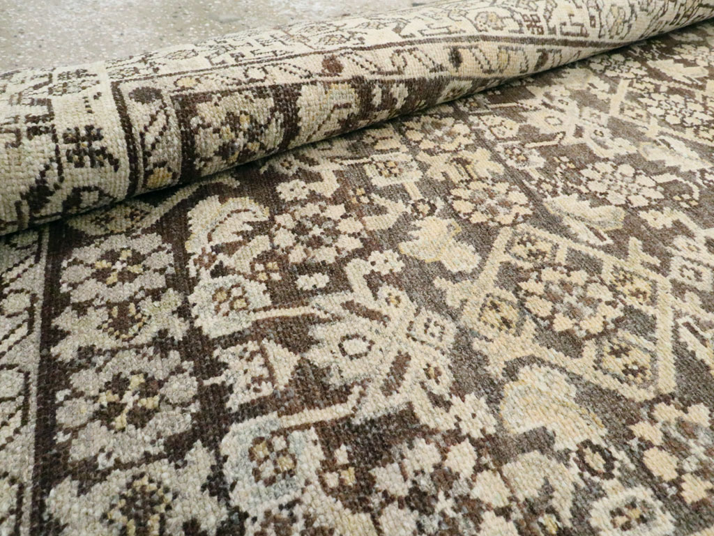 Vintage Persian Malayer Wide Gallery Runner, No.22036 - Galerie Shabab