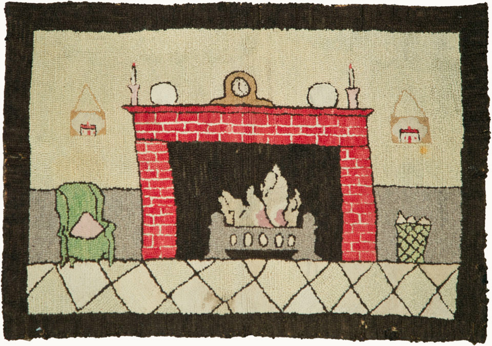 Antique American Hook Rug, No.22038 - Galerie Shabab