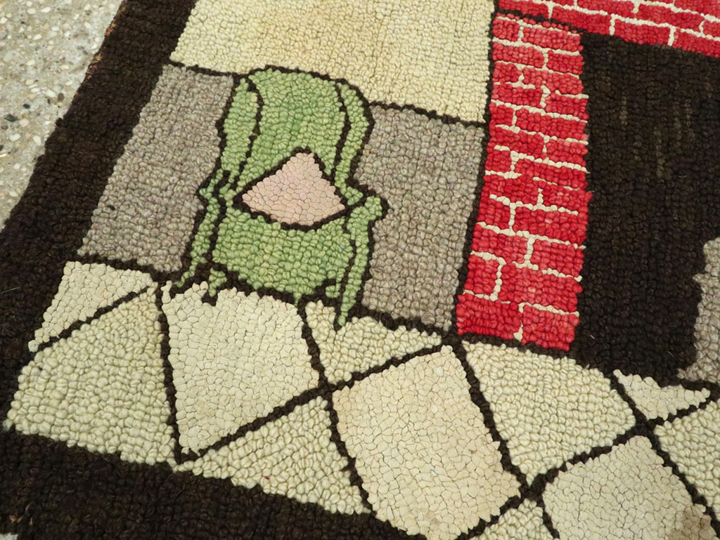 Antique American Hook Rug, No.22038 - Galerie Shabab
