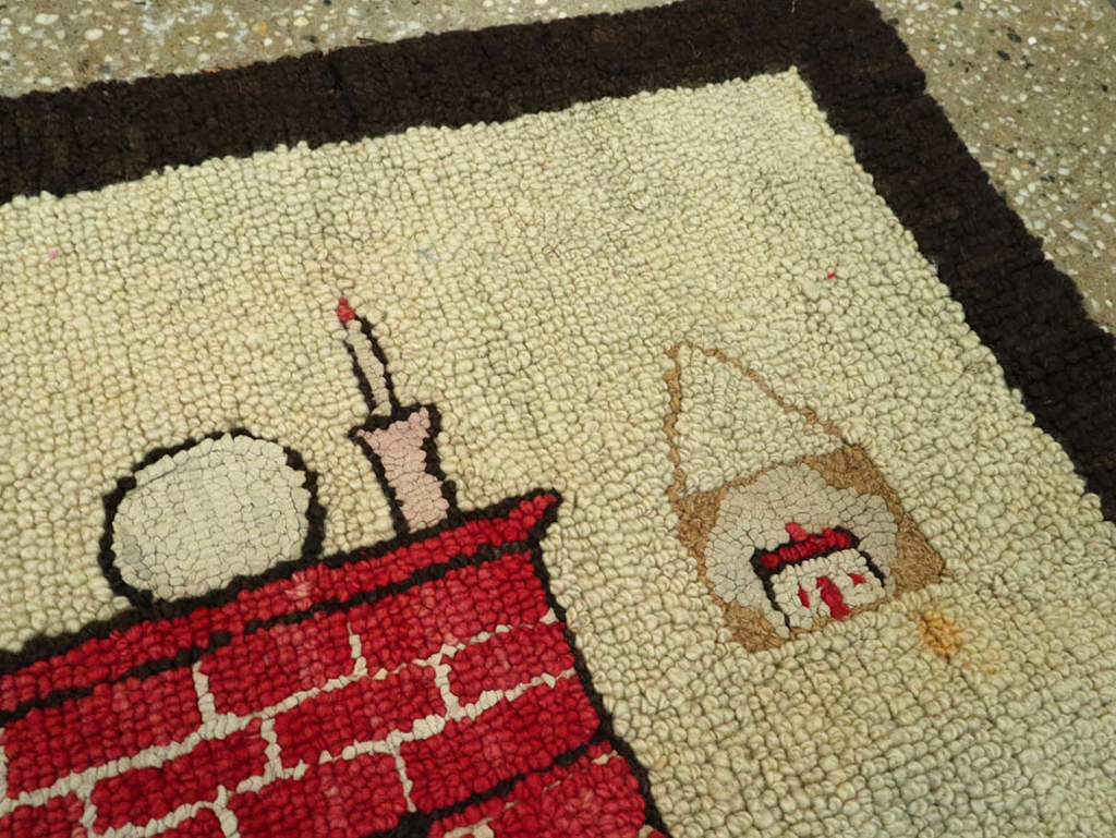 Antique American Hook Rug, No.22038 - Galerie Shabab