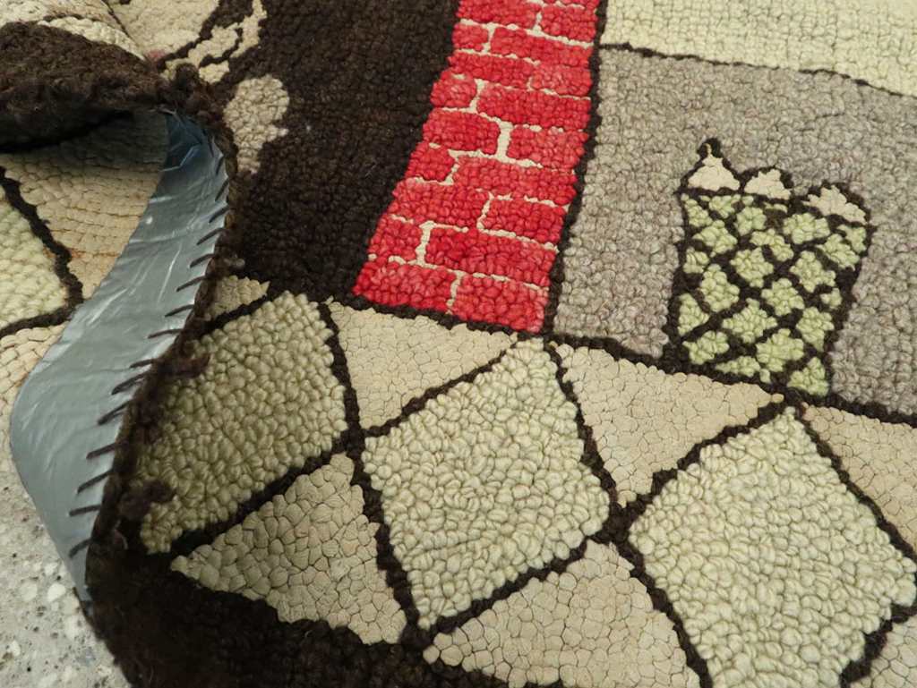 Antique American Hook Rug, No.22038 - Galerie Shabab