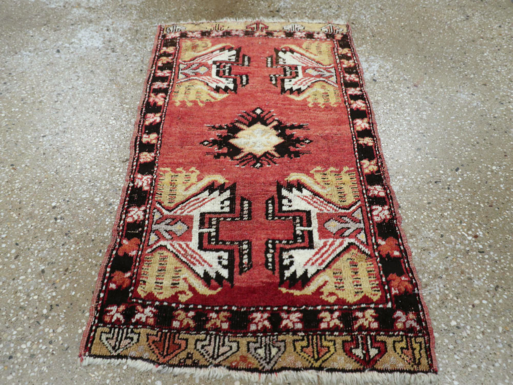 Vintage Turkish Oushak Rug, No.22039 - Galerie Shabab