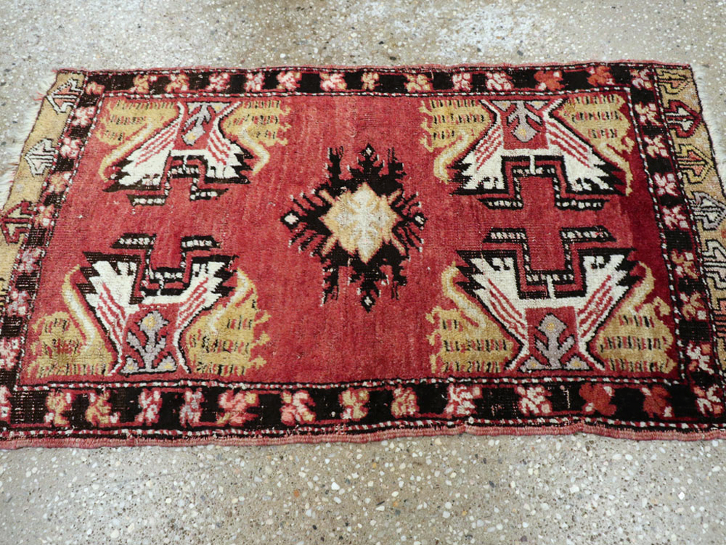 Vintage Turkish Oushak Rug, No.22039 - Galerie Shabab