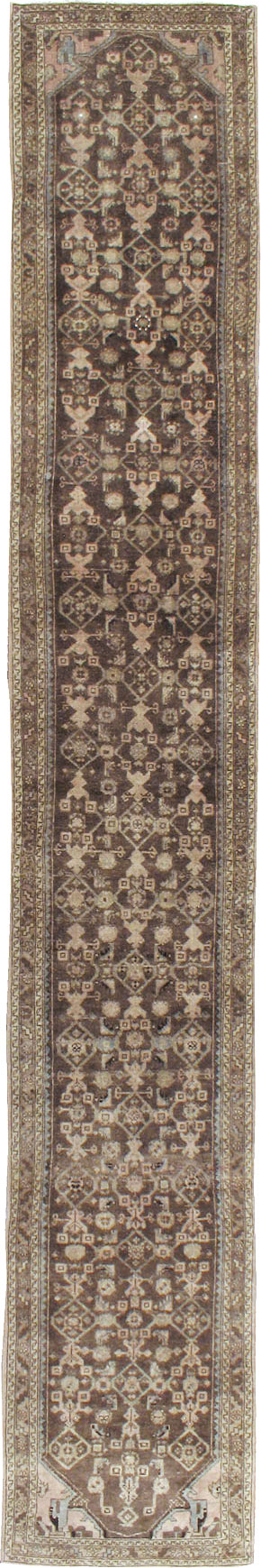 Vintage Persian Malayer Runner, No.22046 - Galerie Shabab