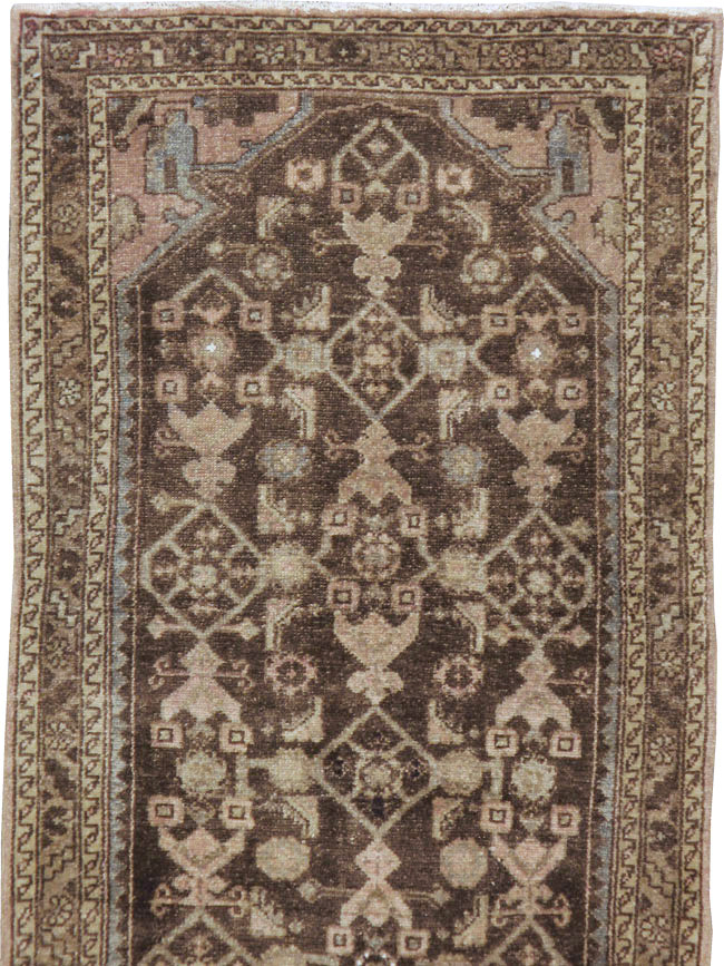 Vintage Persian Malayer Runner, No.22046 - Galerie Shabab