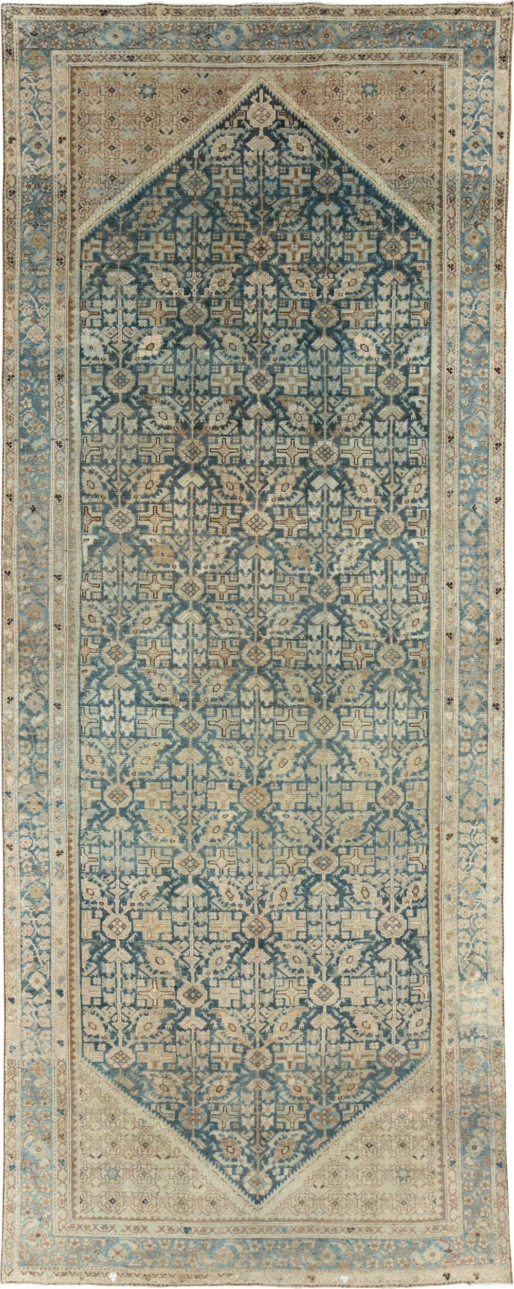 Vintage Persian Malayer Long Gallery Carpet, No.22047 - Galerie Shabab