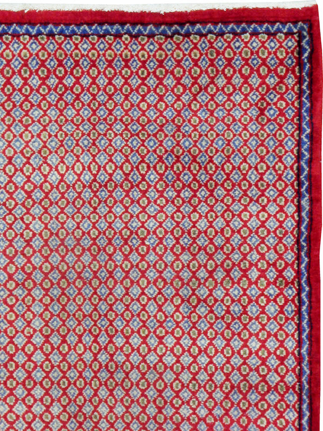 Vintage Persian Kashan Modernist Rug (Pair: 1 of 2), No.22048 - Galerie Shabab