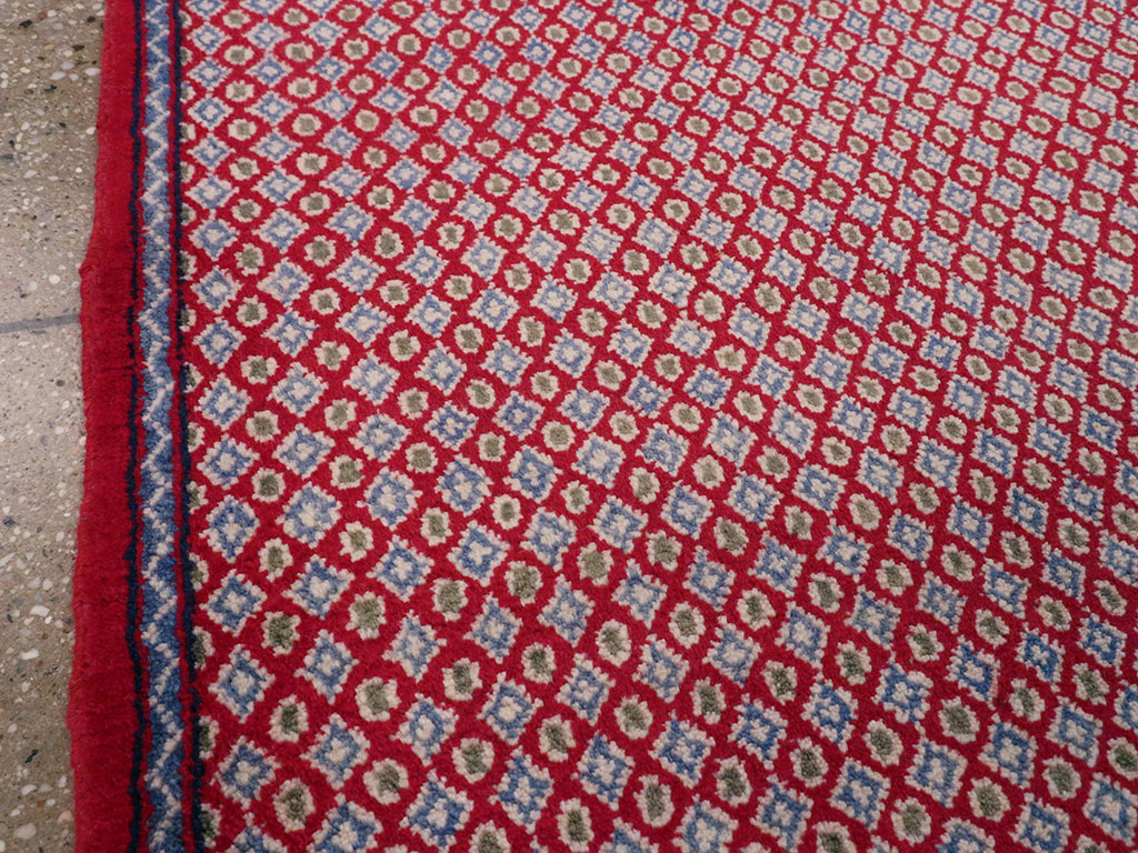 Vintage Persian Kashan Modernist Rug (Pair: 1 of 2), No.22048 - Galerie Shabab