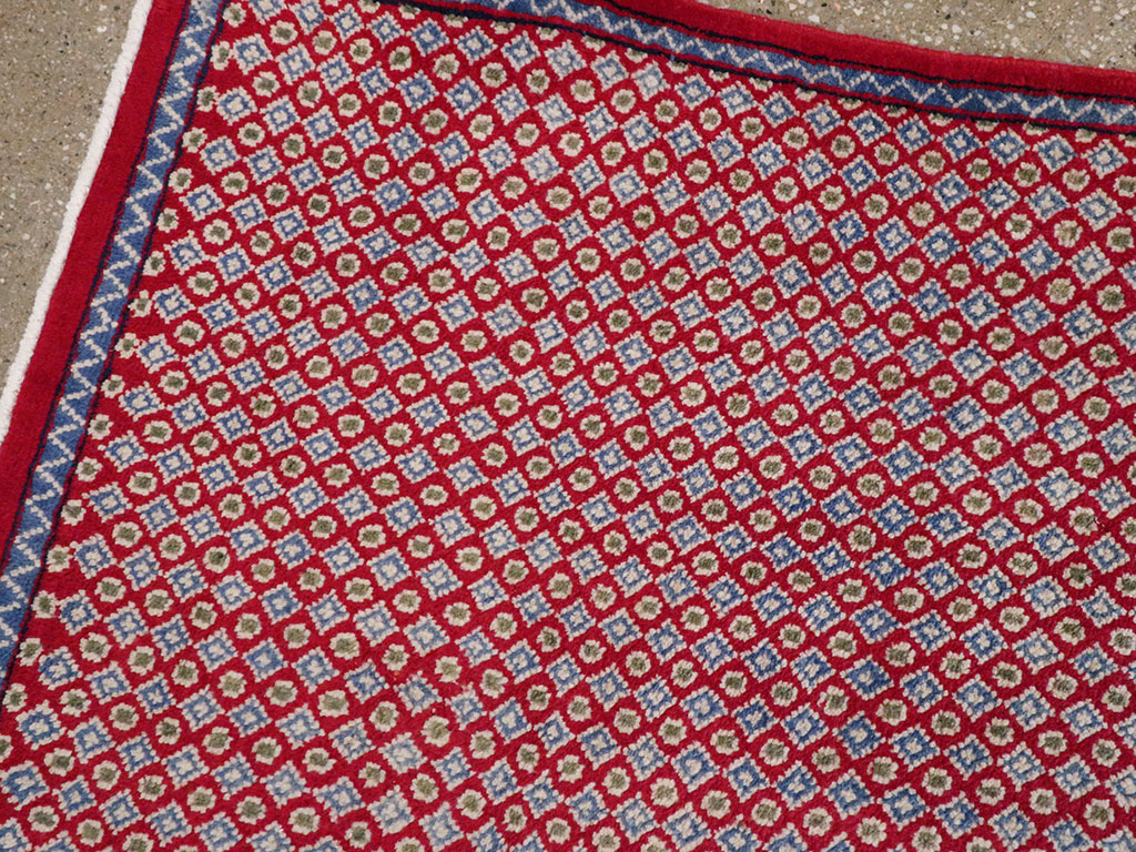 Vintage Persian Kashan Modernist Rug (Pair: 1 of 2), No.22048 - Galerie Shabab