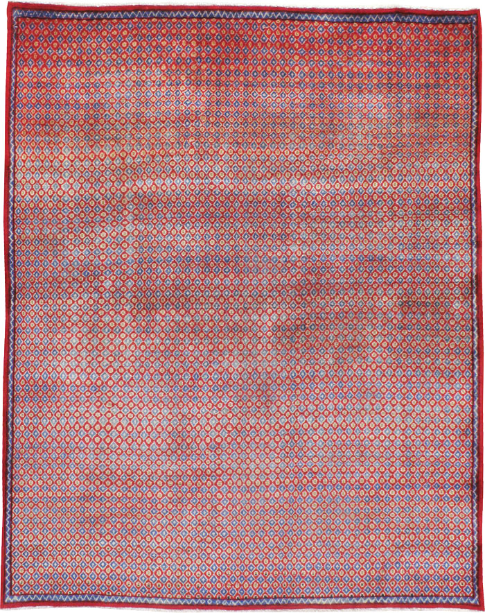 Vintage Persian Kashan Modernist Rug (Pair: 2 of 2), No.22049 - Galerie Shabab