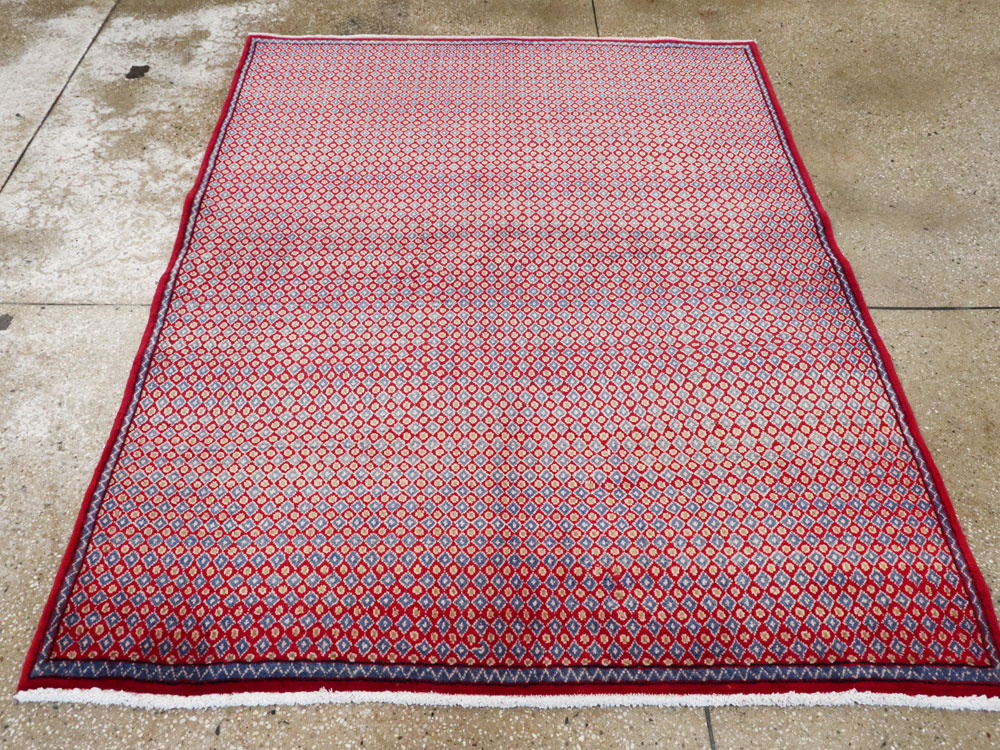 Vintage Persian Kashan Modernist Rug (Pair: 2 of 2), No.22049 - Galerie Shabab