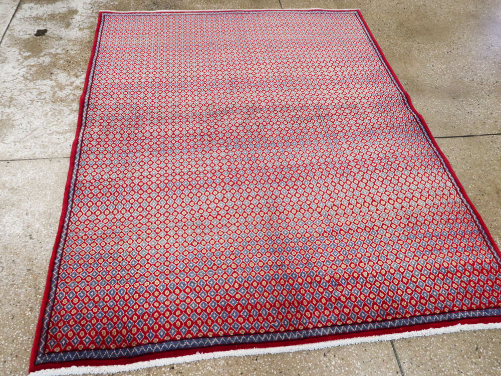 Vintage Persian Kashan Modernist Rug (Pair: 2 of 2), No.22049 - Galerie Shabab
