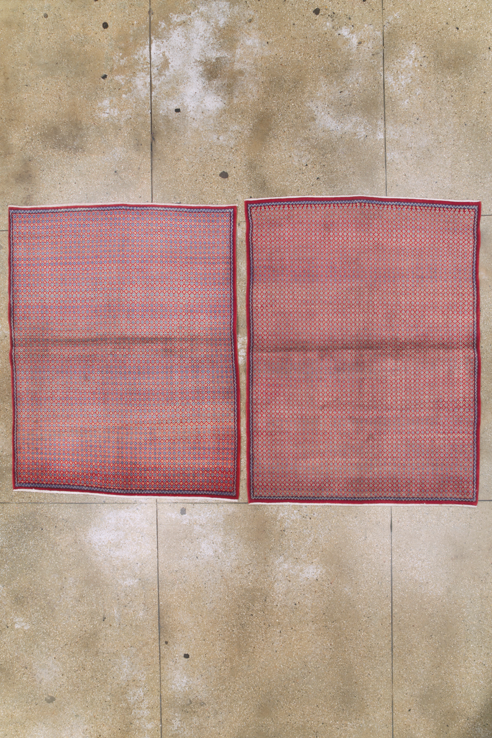 Vintage Persian Kashan Modernist Rug (Pair: 2 of 2), No.22049 - Galerie Shabab