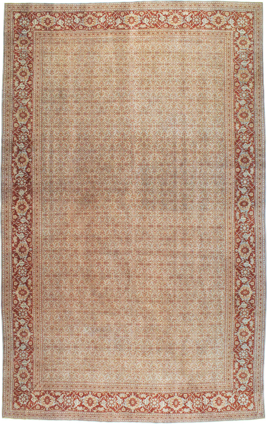 Antique Persian Tabriz Carpet, No.22052 - Galerie Shabab