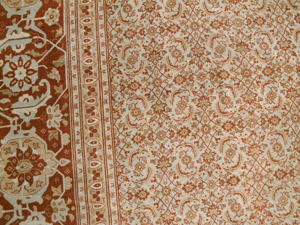 Antique Persian Tabriz Carpet, No.22052 - Galerie Shabab