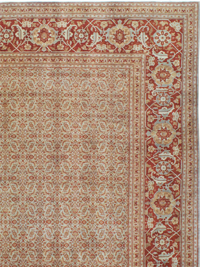 Antique Persian Tabriz Carpet, No.22052 - Galerie Shabab