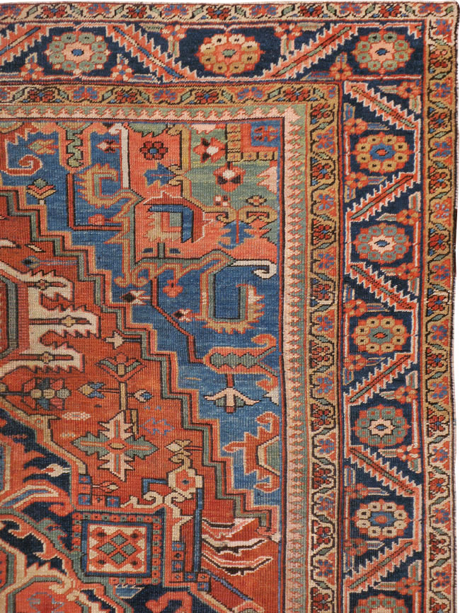 Antique Persian Heriz Carpet, No.22061 - Galerie Shabab