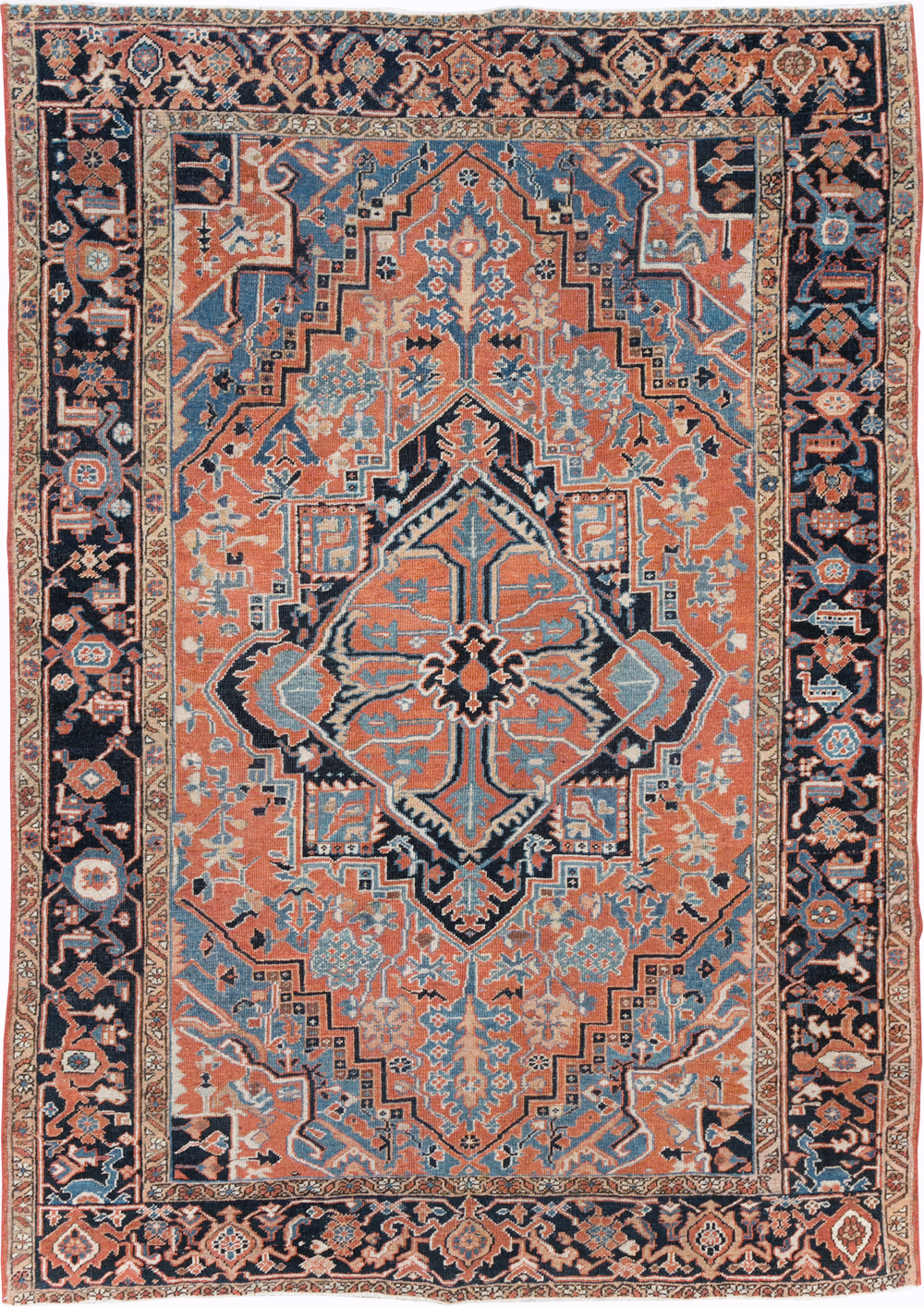Antique Persian Heriz Carpet, No.22062 - Galerie Shabab