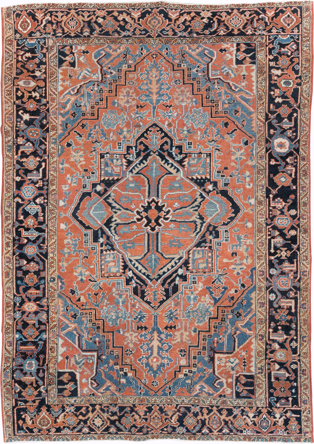 Antique Persian Heriz Carpet, No.22062 - Galerie Shabab