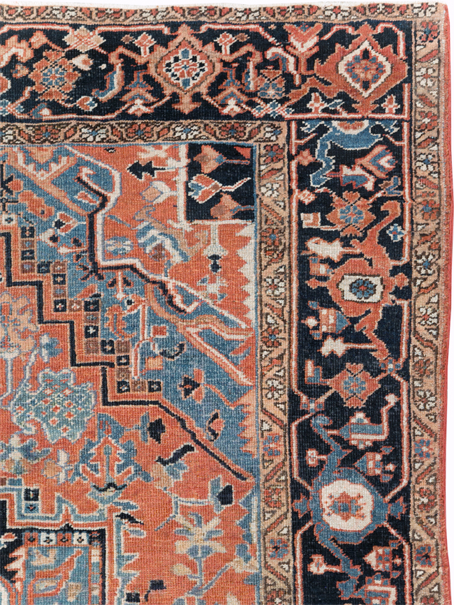 Antique Persian Heriz Carpet, No.22062 - Galerie Shabab