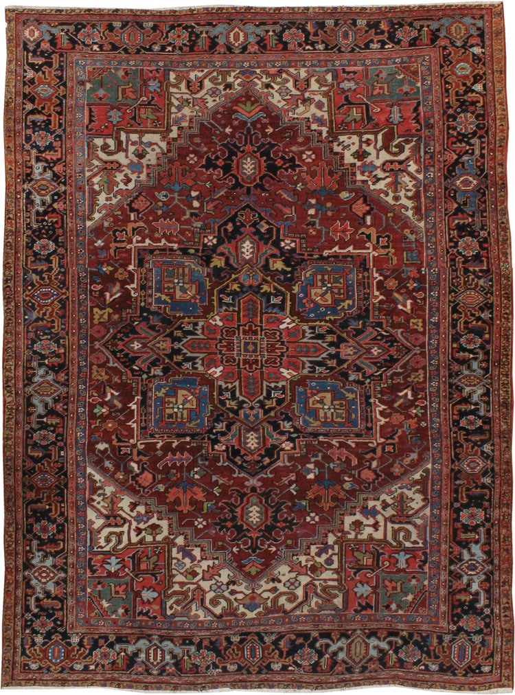 Antique Heriz Carpet, No.22063 - Galerie Shabab