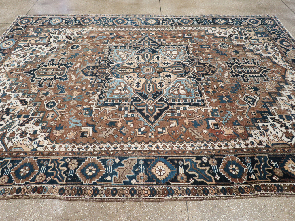 Vintage Persian Heriz Carpet, No.22064 - Galerie Shabab