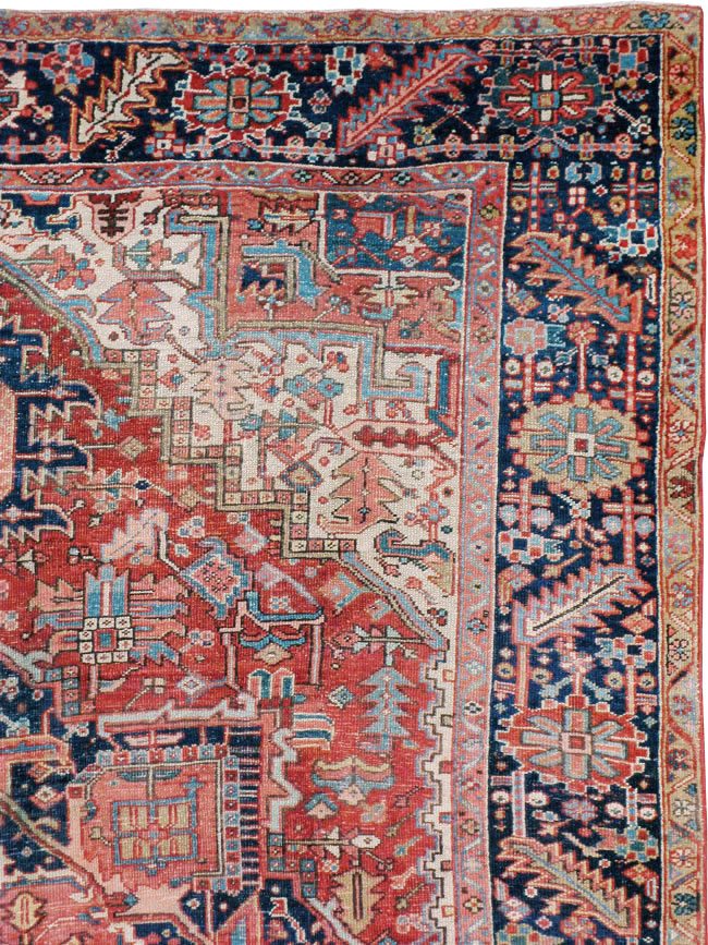 Vintage Persian Heriz Carpet, No.22066 - Galerie Shabab