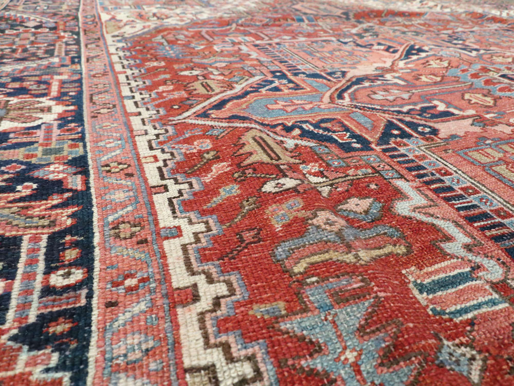Vintage Persian Heriz Carpet, No.22066 - Galerie Shabab