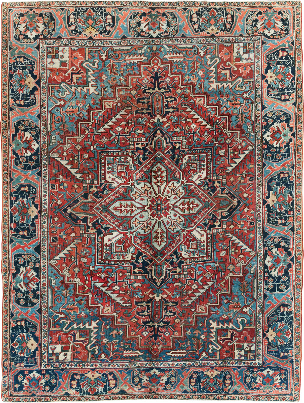 Antique Persian Heriz Carpet, No.22067 - Galerie Shabab