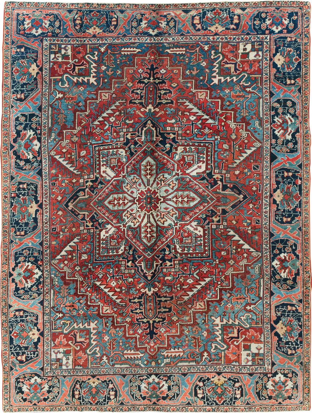 Antique Persian Heriz Carpet, No.22067 - Galerie Shabab
