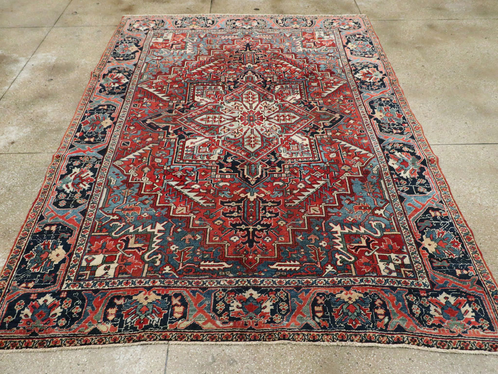 Antique Persian Heriz Carpet, No.22067 - Galerie Shabab