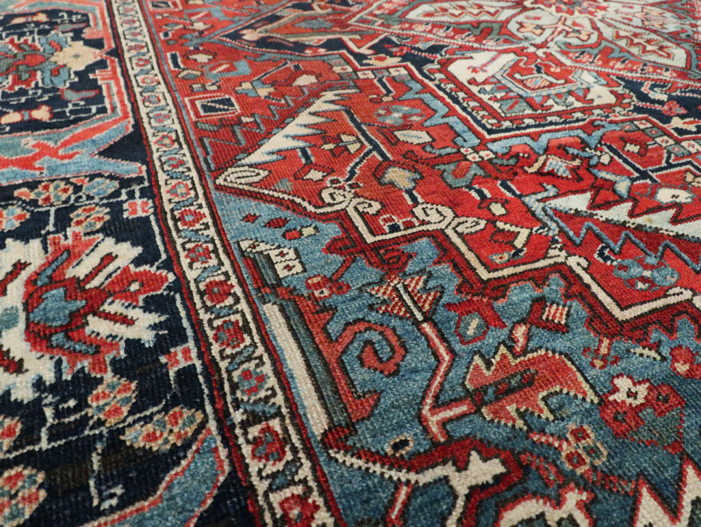 Antique Persian Heriz Carpet, No.22067 - Galerie Shabab