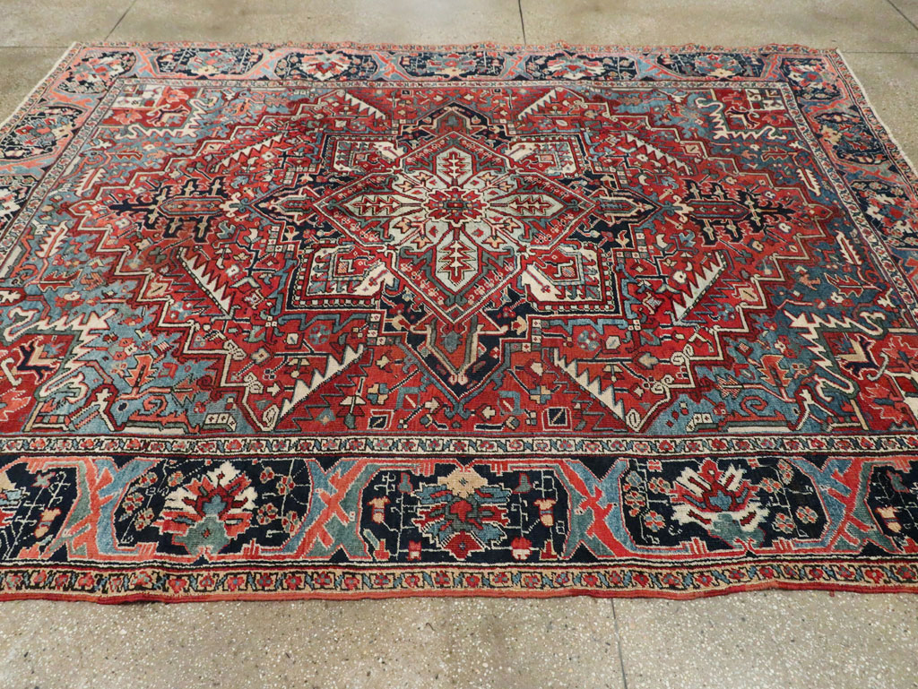 Antique Persian Heriz Carpet, No.22067 - Galerie Shabab