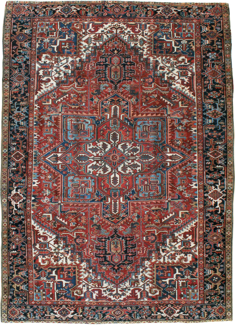 Vintage Persian Heriz Carpet, No.22068 - Galerie Shabab