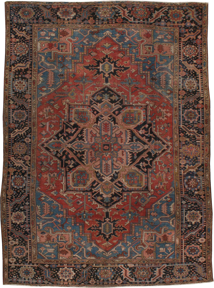 Antique Heriz Carpet, No.22069 - Galerie Shabab